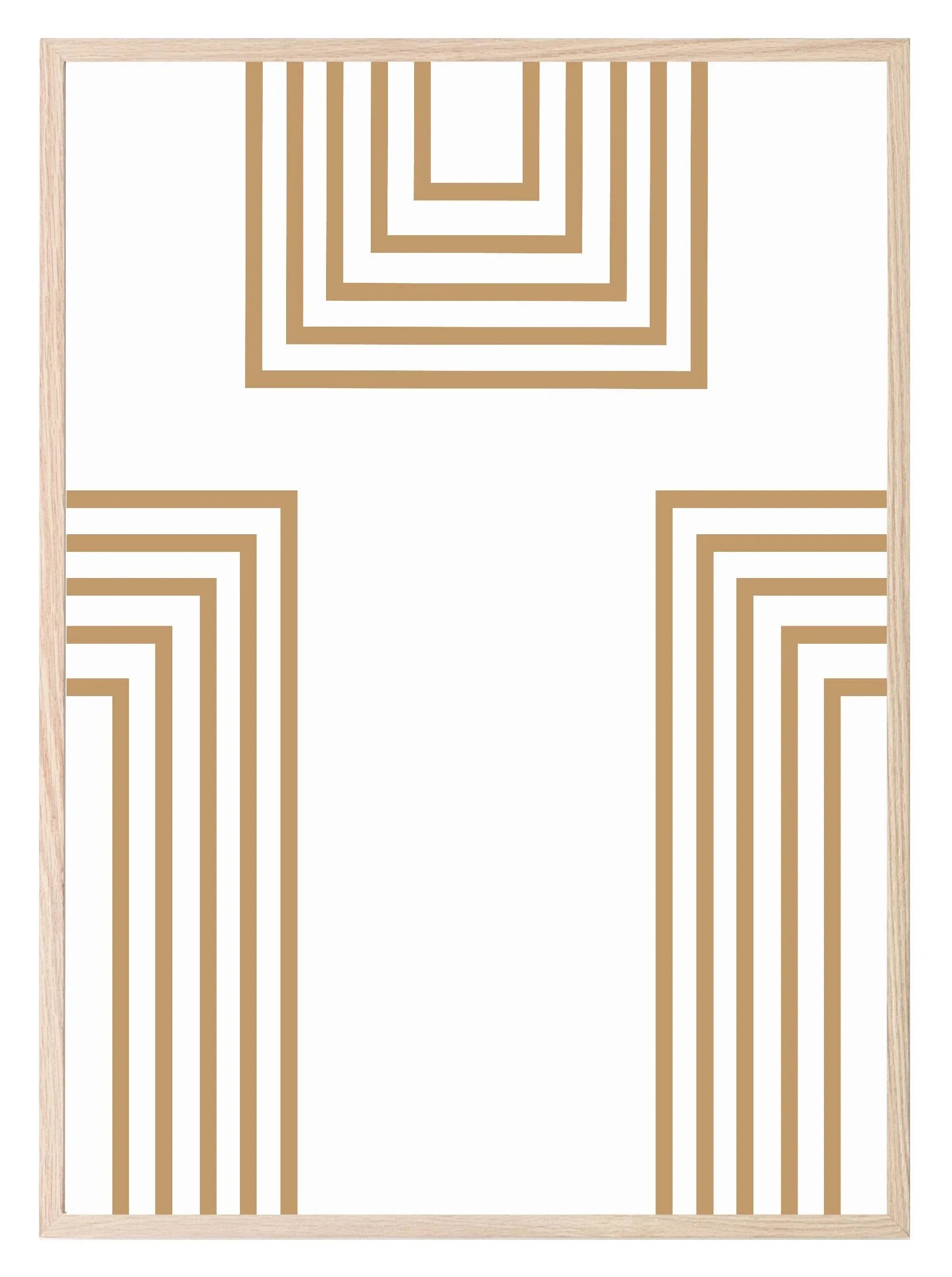 Gold Abstract Print | Abstract Wall Art - Larosier Prints