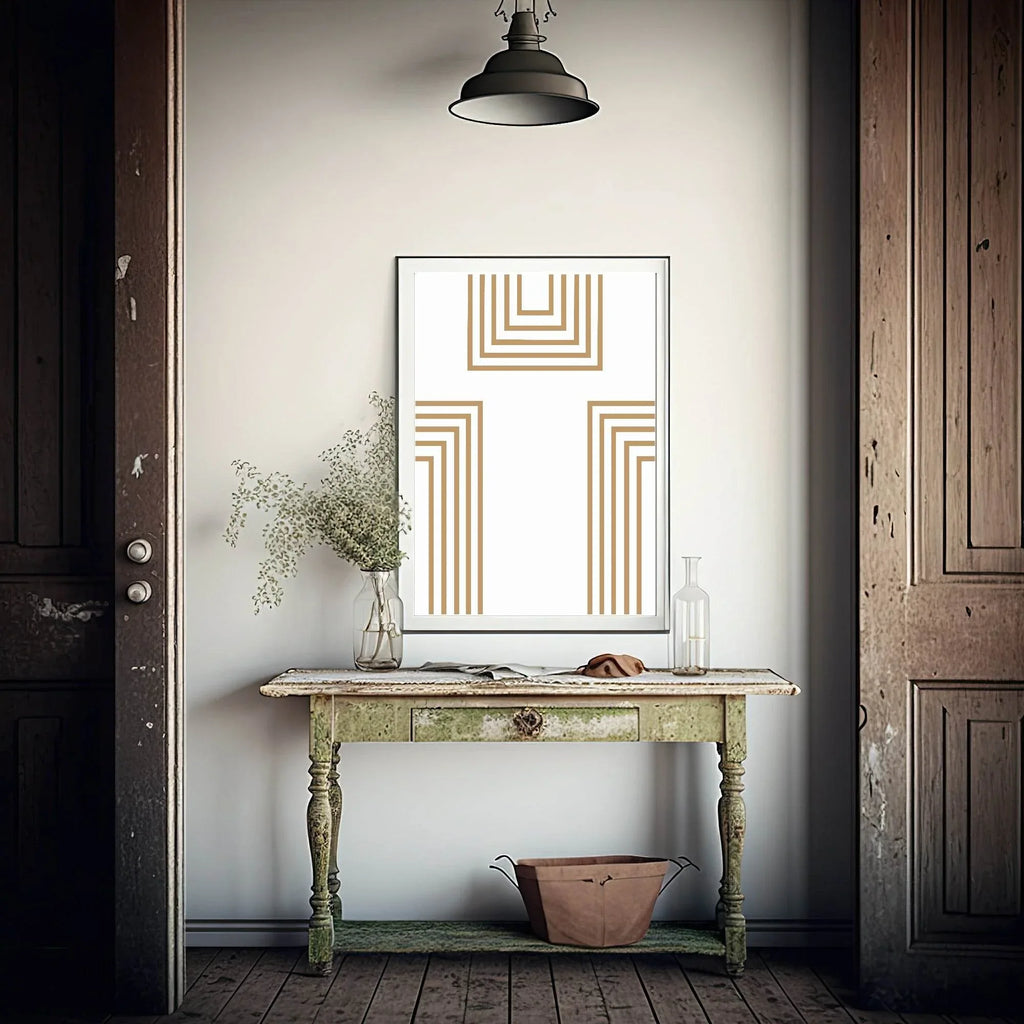 Gold Abstract Print | Abstract Wall Art - Larosier Prints