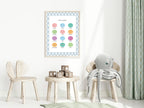 Pastel Plaid Feelings Support Tool Wall Art | Blue, Pink or Mint Green - Larosier Prints