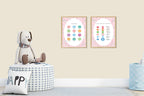 Pink Bow Feelings Meter Poster | Emotional Support Tool Wall Art