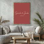 Rosewood Red personalised Forever Print, product photo 2