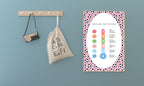 Pink Football Feelings Meter Poster | Emotional Support Tool Wall Art