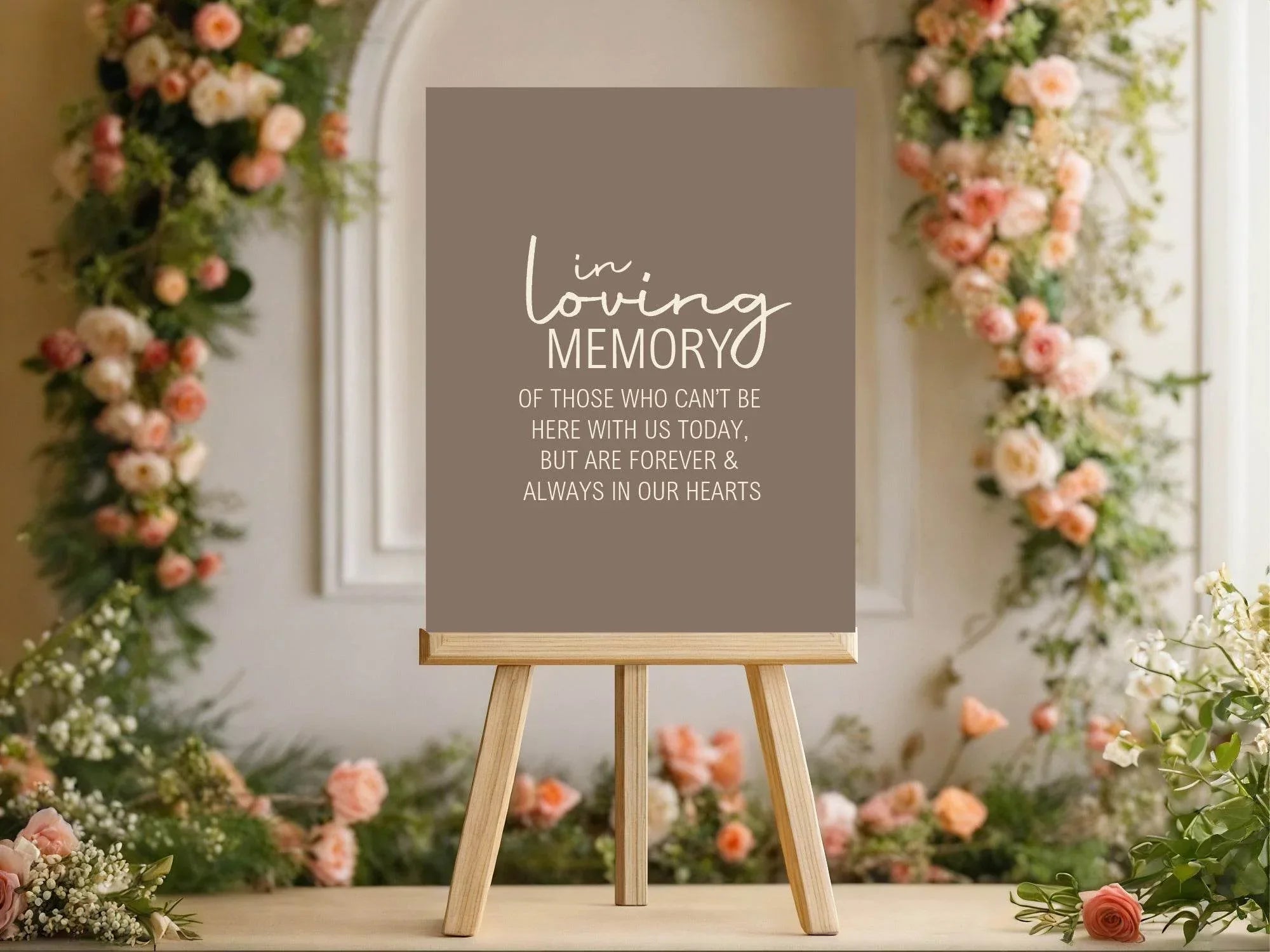 Earth In Loving Memory Wedding Party Sign - Larosier Prints