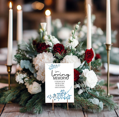 Wild Flowers In Loving Memory Wedding Sign