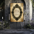 Lace Oval Wedding In Loving Memory Sign