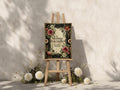 Gothic Floral Wedding In Loving Memory Sign