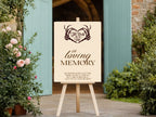 The Lovers Tarot Personalised In Loving Memory Sign | Beige, White or Charcoal