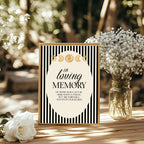 Black Celestial wedding in loving memory sign