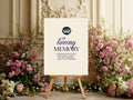 Celestial Swan wedding in loving memory sign
