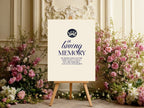 Celestial Swan wedding in loving memory sign