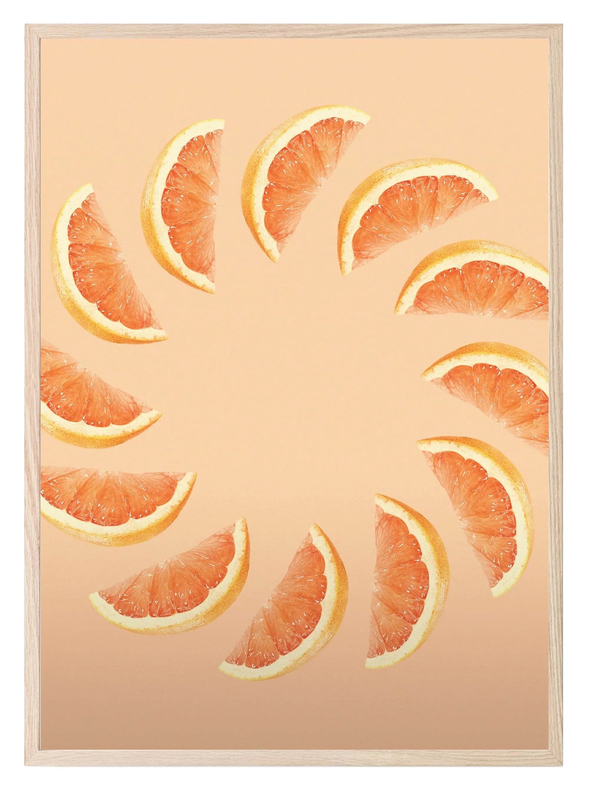 Orange Slices Print | Colourful Wall Art - Larosier Prints