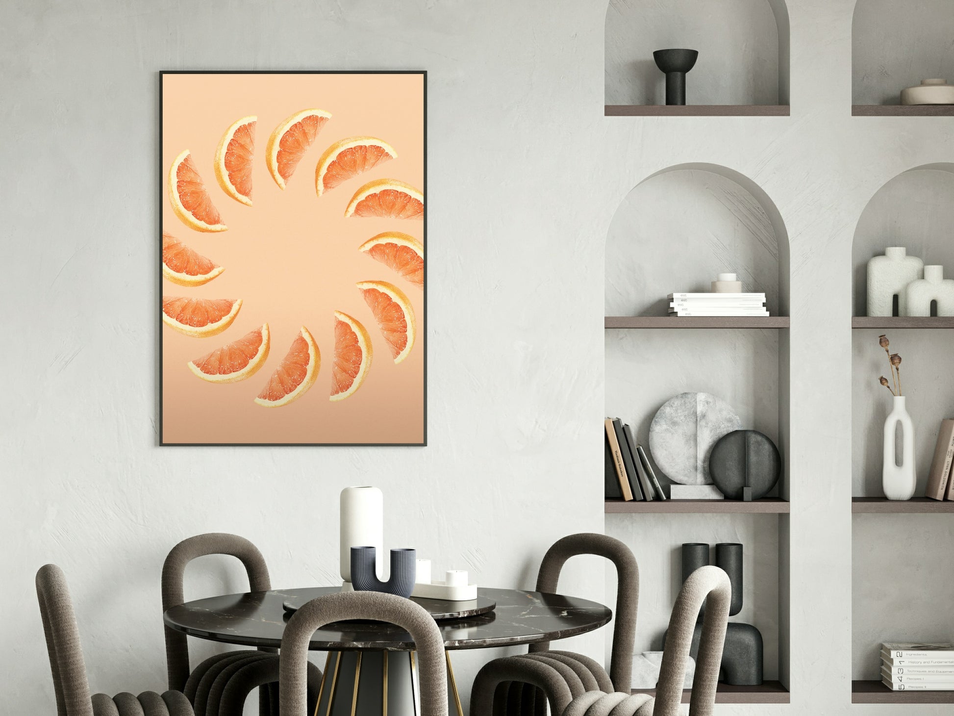 Orange Slices Print | Colourful Wall Art