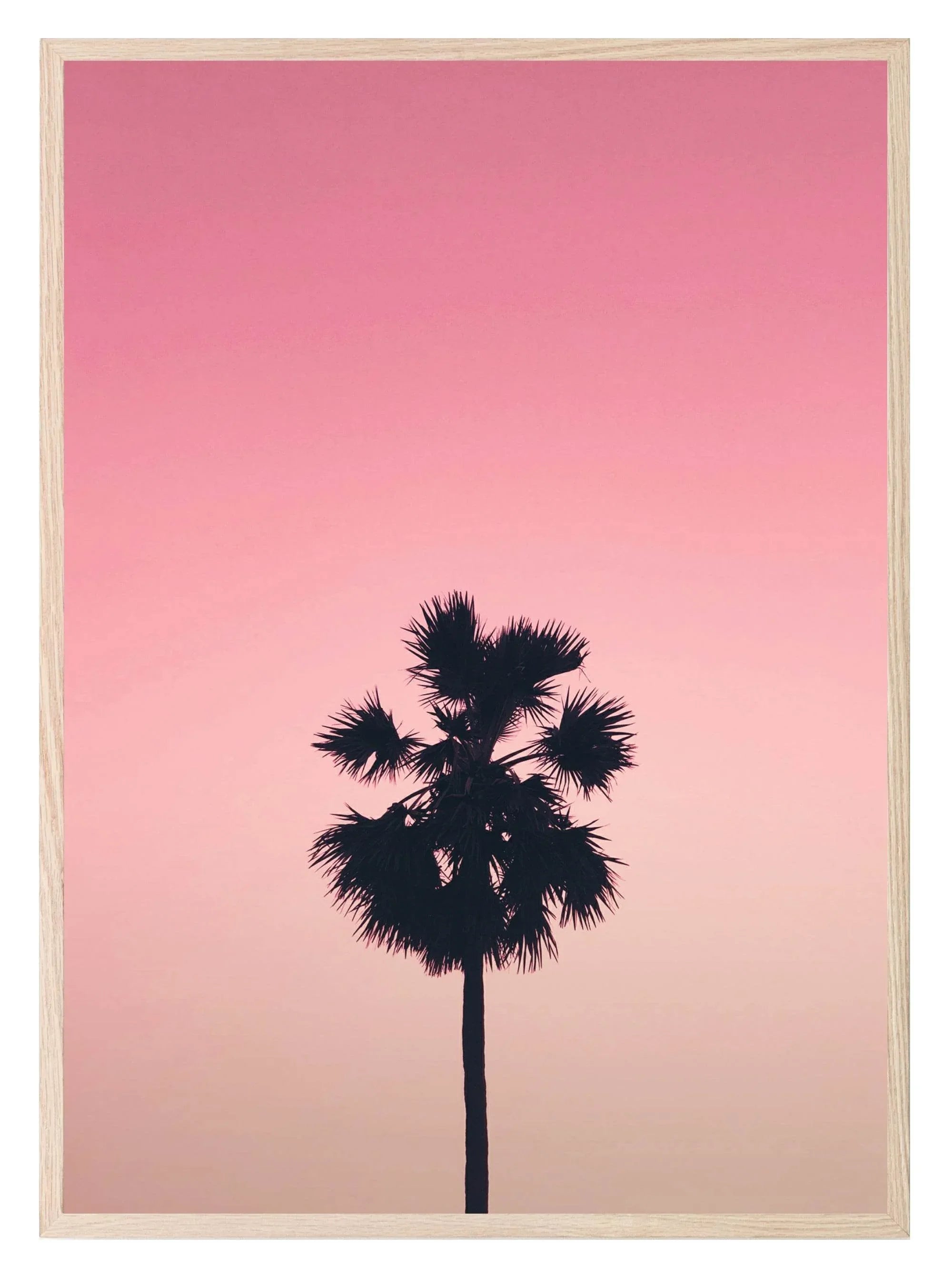 Palm Tree Print | Pink | Colourful Wall Art - Larosier Prints