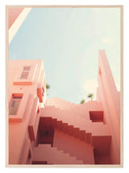 Pink Building Print | Colourful Wall Art - Larosier Prints