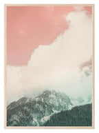 Mountain Print | Pink Sky | Colourful Wall Art - Larosier Prints