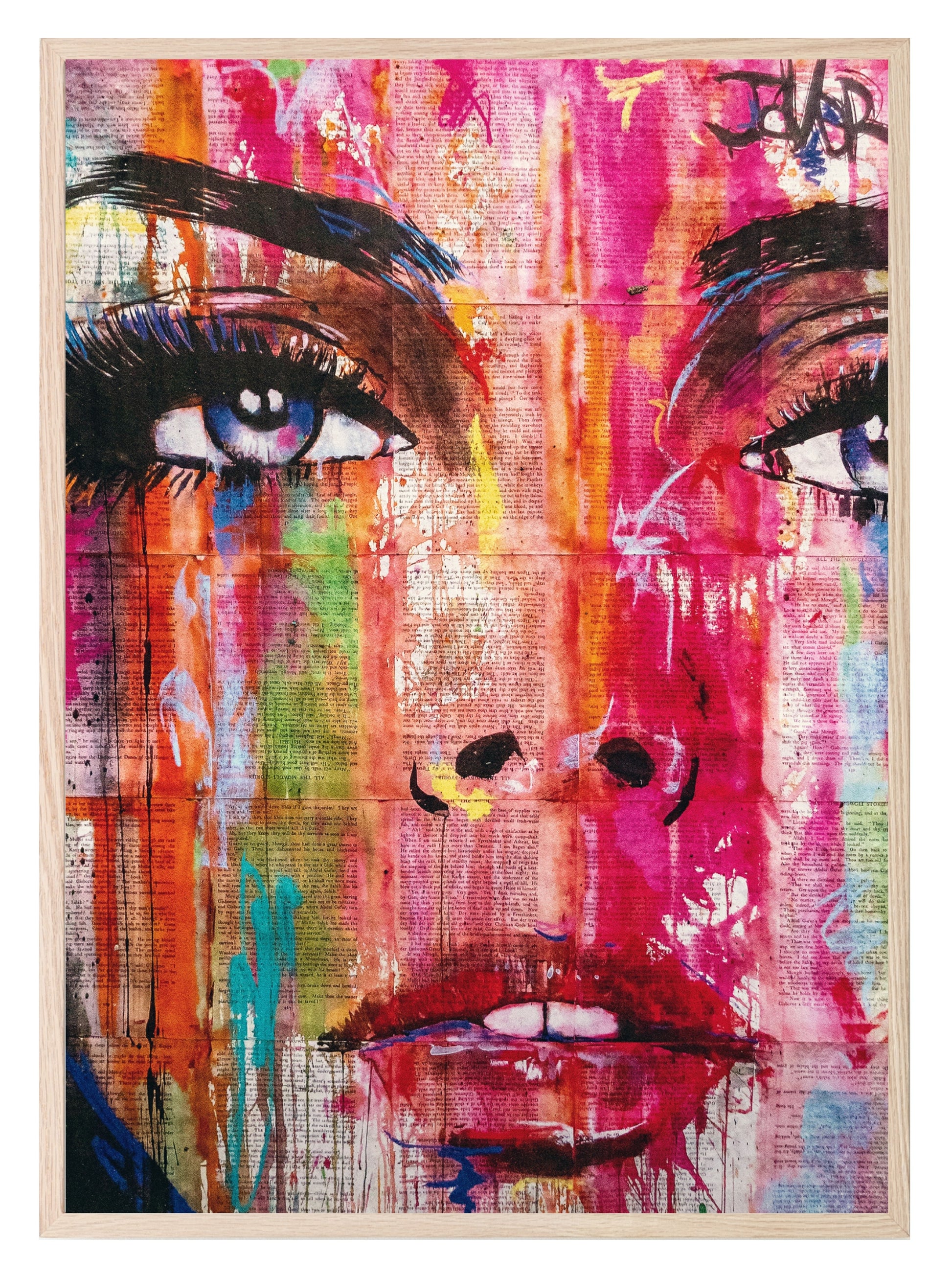 Graffiti Face Print | Colourful Wall Art