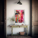Graffiti Face Print | Colourful Wall Art - Larosier Prints
