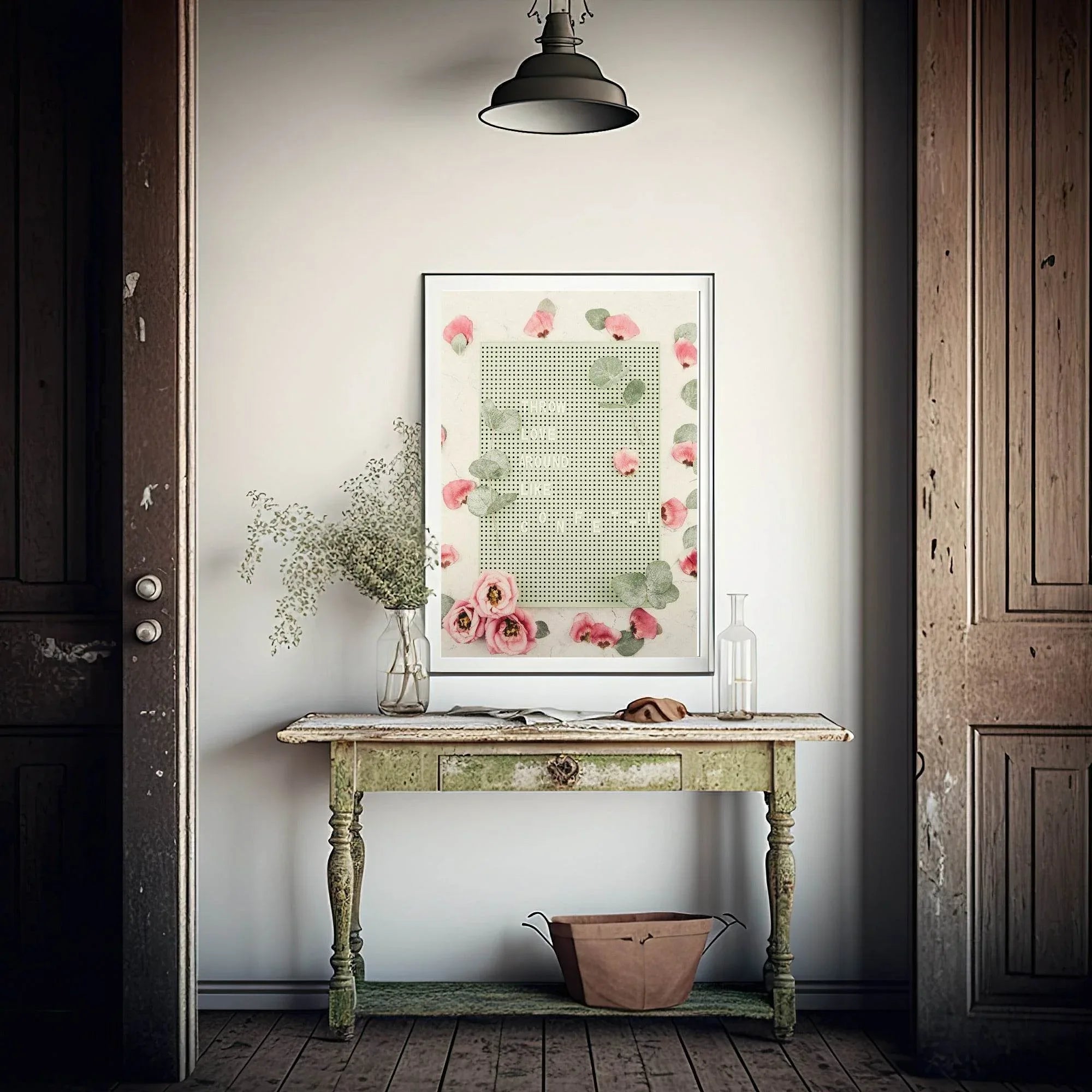 Throw Love Around Print | Roses | Colourful Wall Art - Larosier Prints