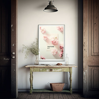 Pantone 677 Print | Pink Flowers | Floral Wall Art