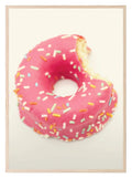 Pink Sprinkle Donut Print | Kitchen Wall Art - Larosier Prints