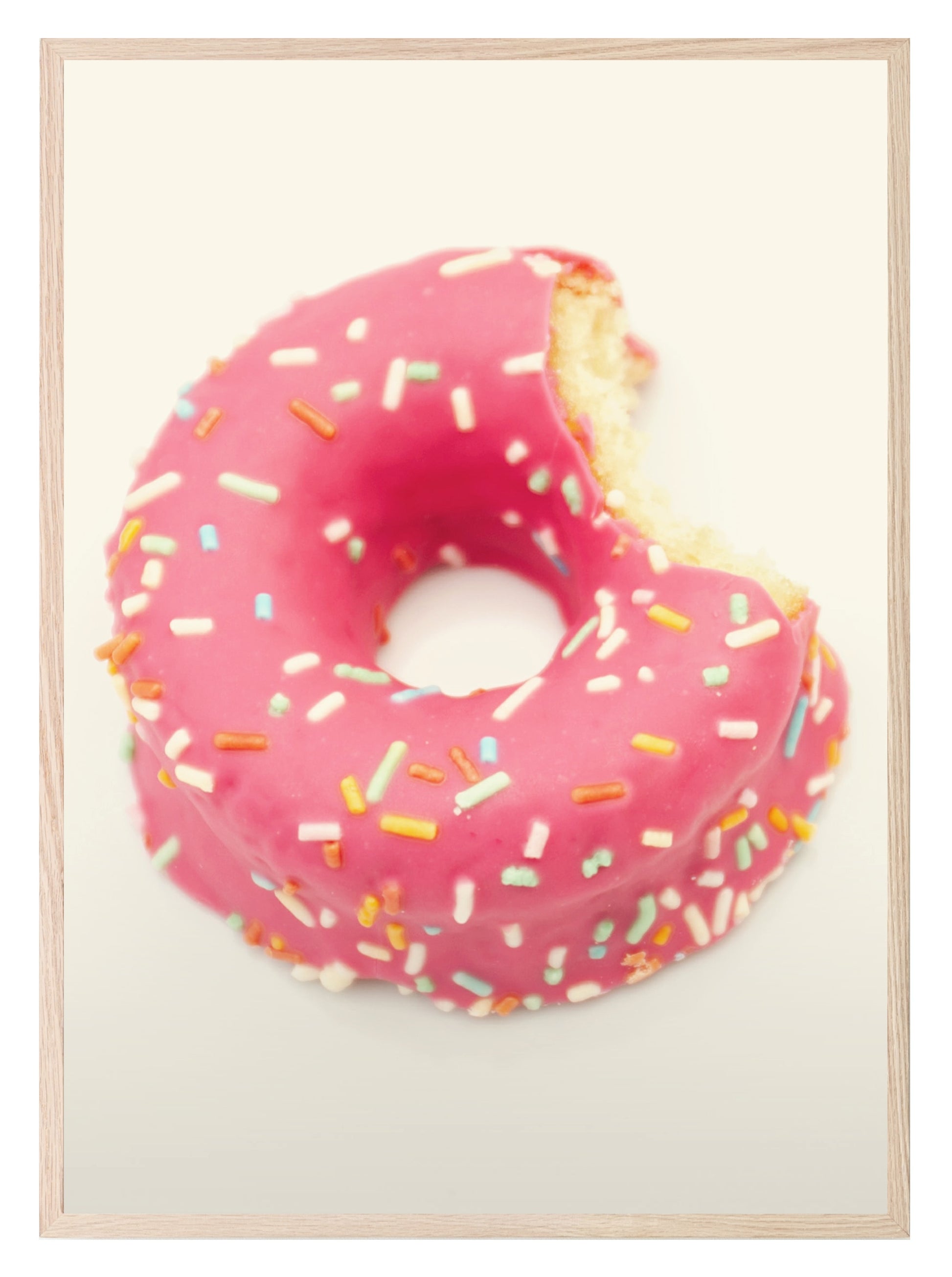 Pink Sprinkle Donut Print | Kitchen Wall Art