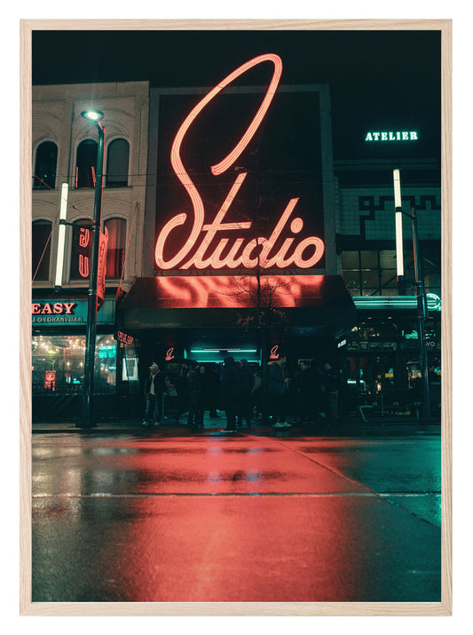 Studio Print | At Night | Neon Light | Colourful Wall Art