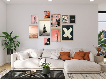 Pink Apartment Print | Colourful Wall Art