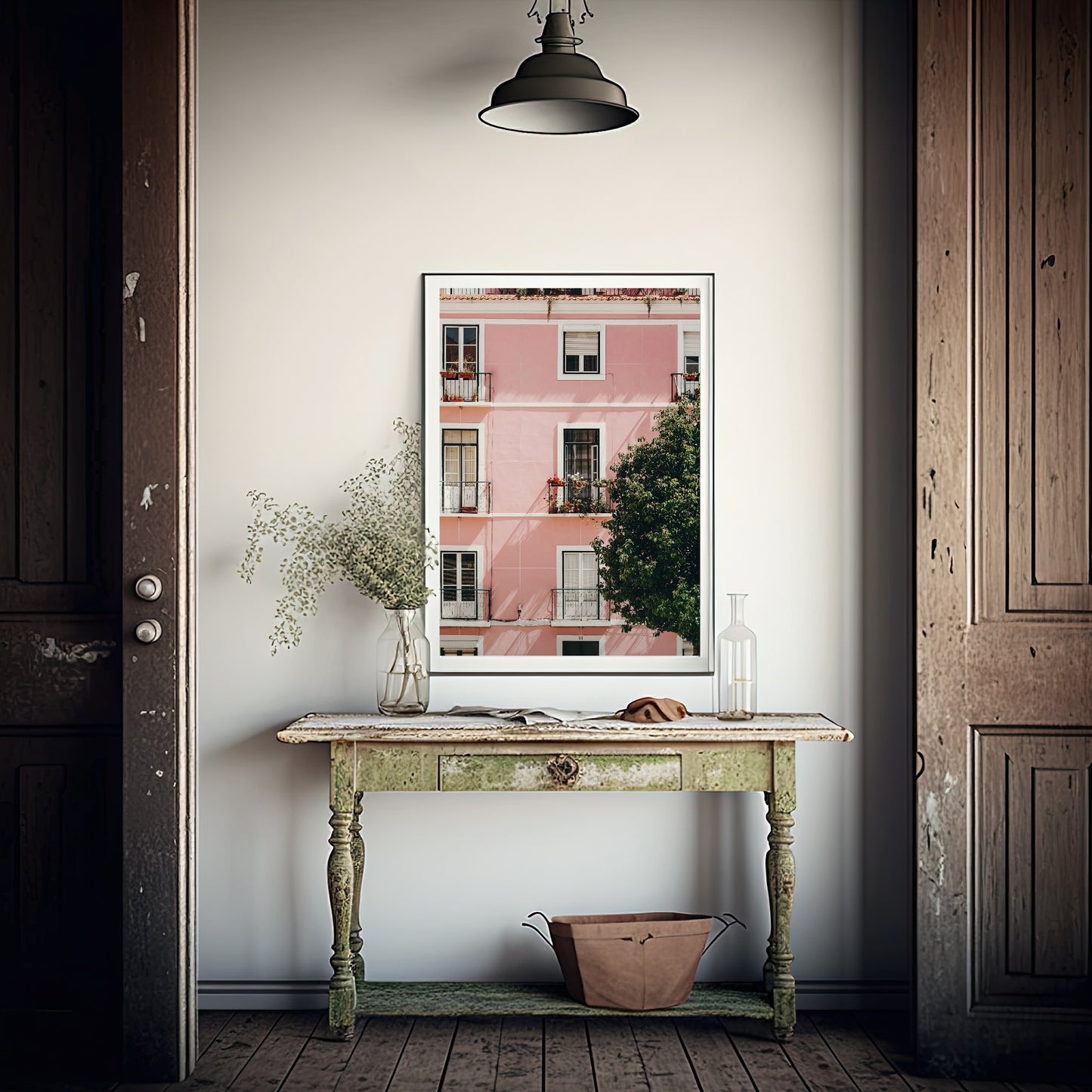 Pink Apartment Print | Colourful Wall Art