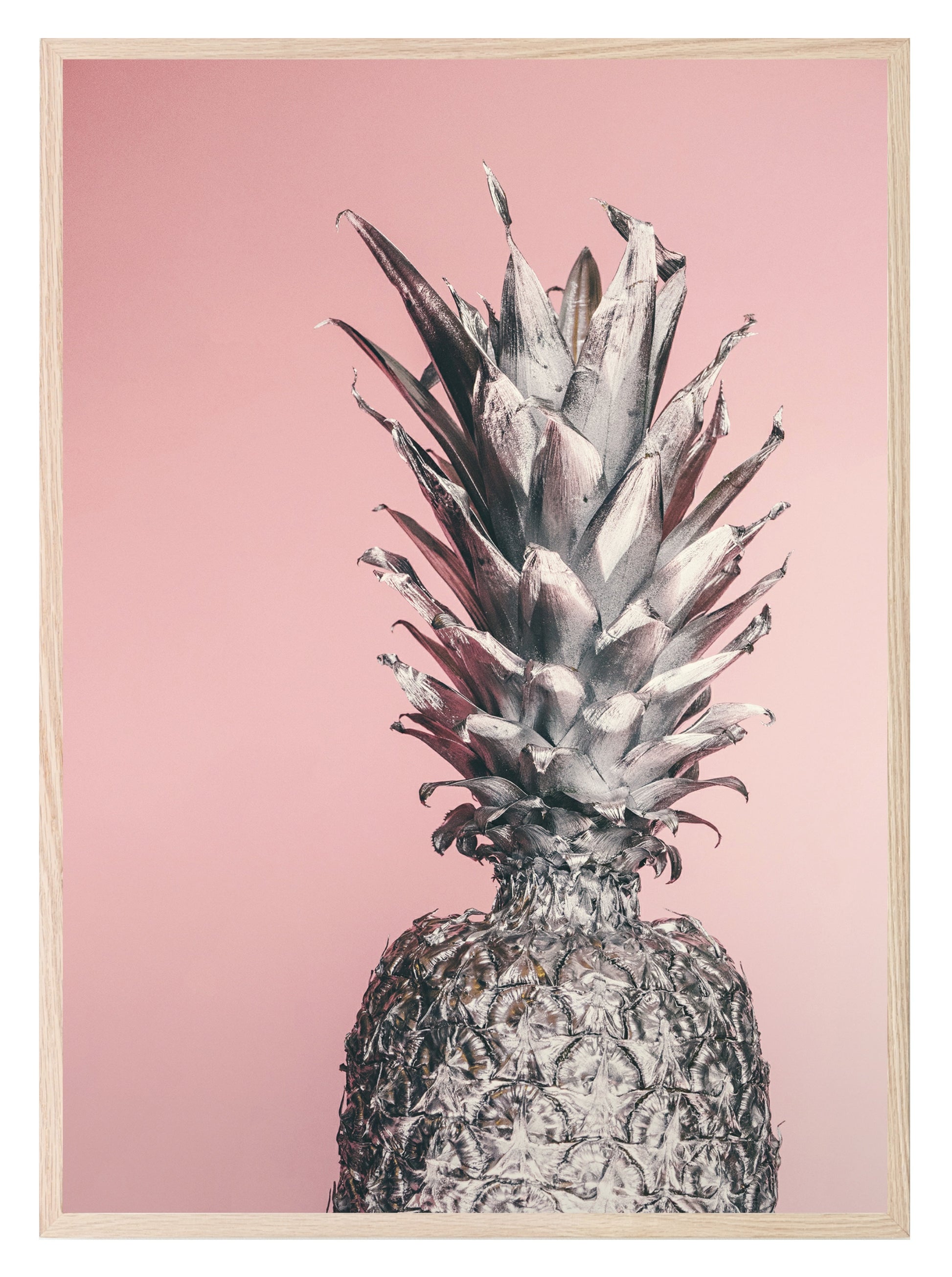 Pineapple Print | Pink | Colourful Wall Art