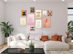 Lightning Red Finger Print | Pink | Colourful Wall Art - Larosier Prints