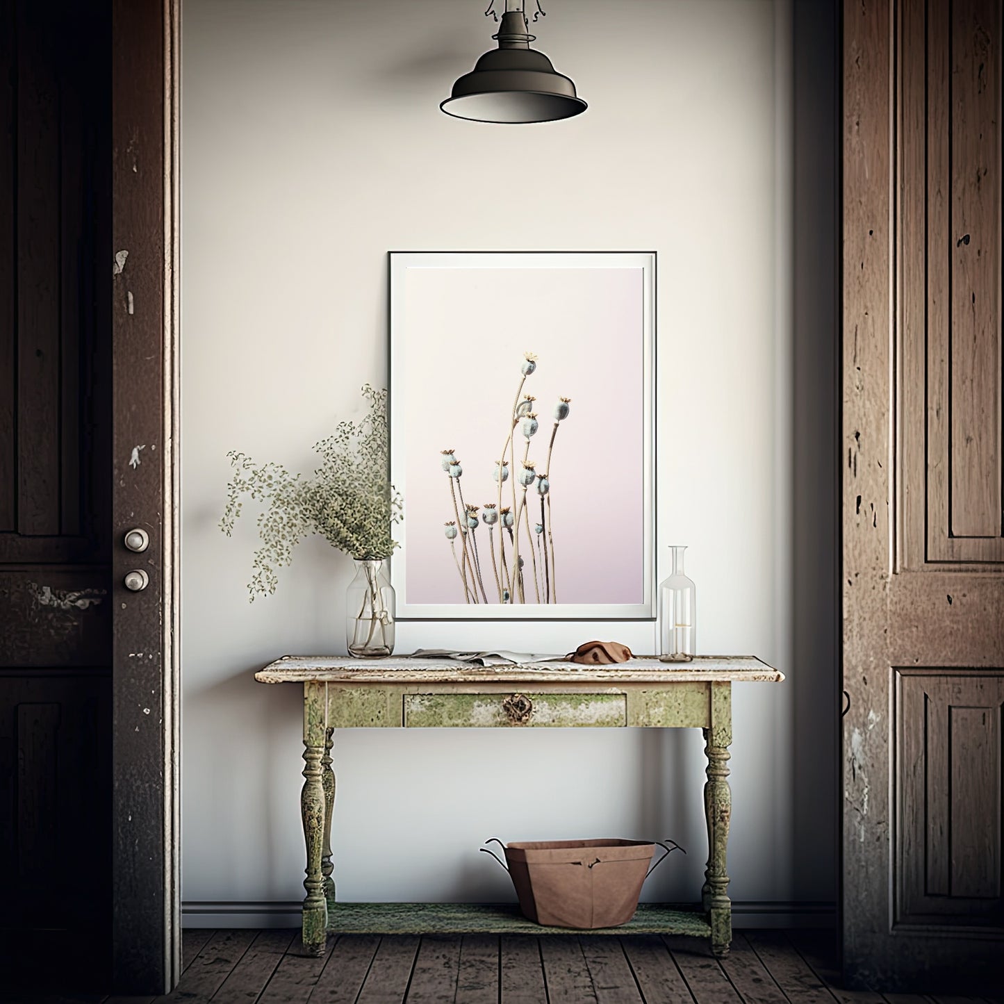 Wild Flowers Print | Lilac | Colourful Wall Art