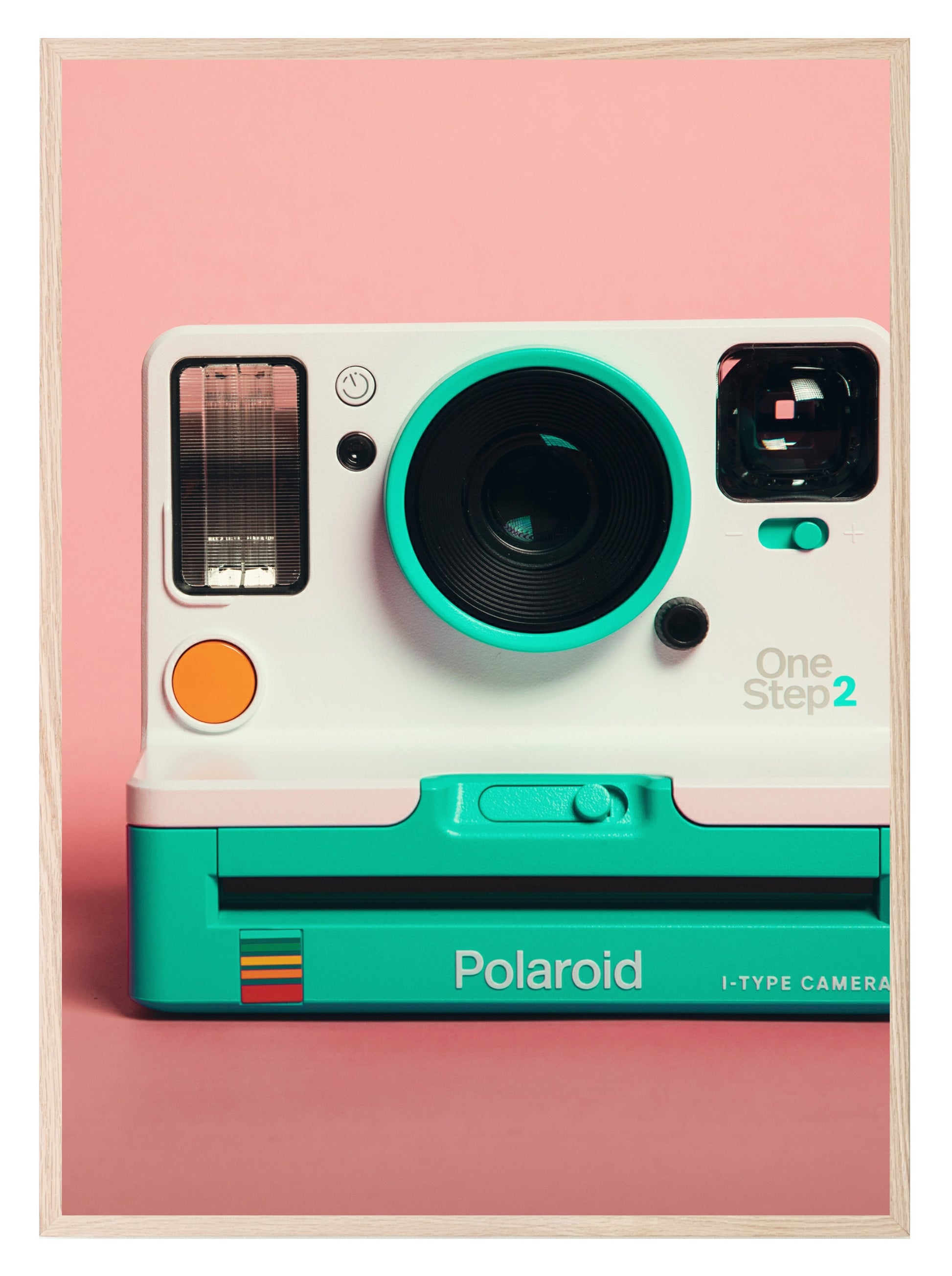 Polaroid Camera Print | Pink | Colourful Wall Art