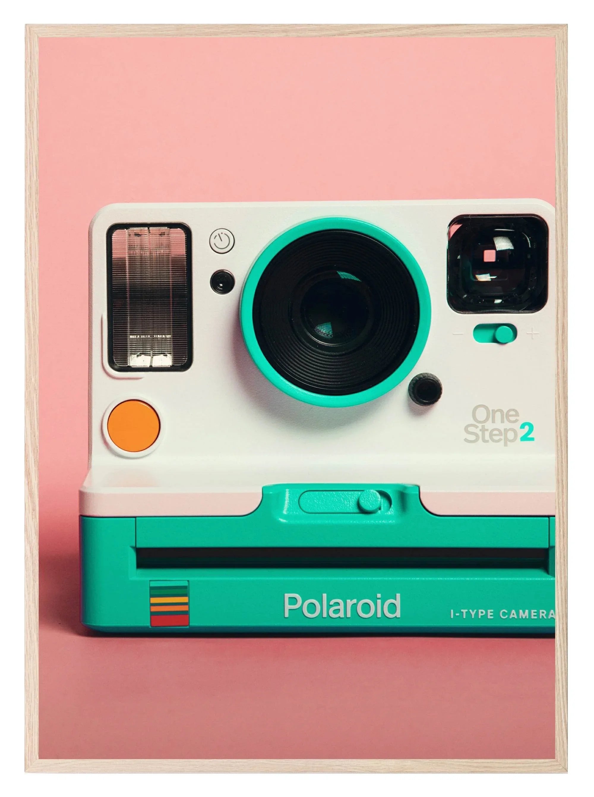 Polaroid Camera Print | Pink | Colourful Wall Art - Larosier Prints