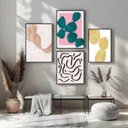 Black Lines Print | Abstract Wall Art - Larosier Prints