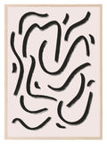 Black Lines Print | Abstract Wall Art - Larosier Prints