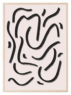 Black Lines Print | Abstract Wall Art - Larosier Prints