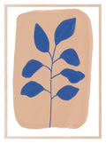 Blue Leaves Print | Abstract Wall Art - Larosier Prints