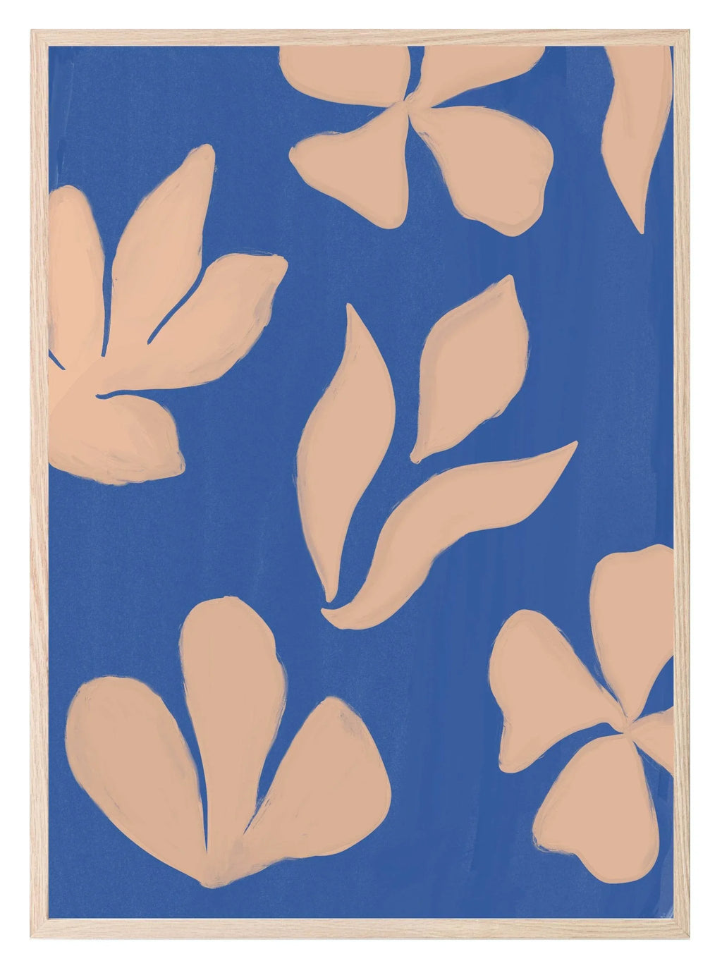 Tan Leaves Print | Floral | Abstract Wall Art - Larosier Prints