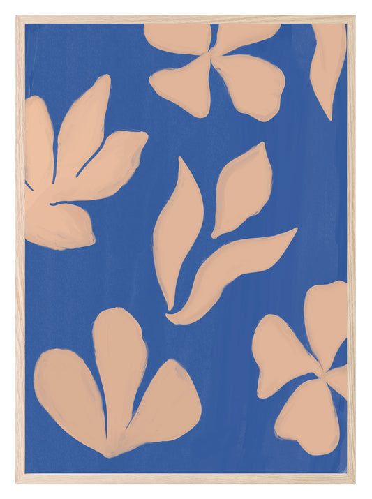 Tan Leaves Print | Floral | Abstract Wall Art