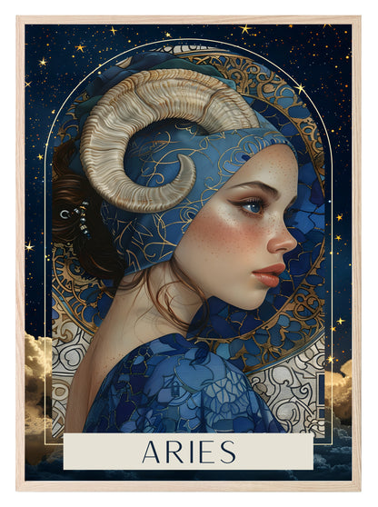 Horoscope Zodiac Prints | Star Signs | Astrology Wall Art Aries