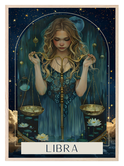 Horoscope Zodiac Prints | Star Signs | Astrology Wall Art Libra