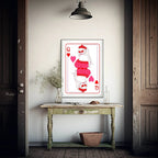 Queen Of Hearts Print | Pink | Colourful Wall Art - Larosier Prints