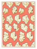 Popcorn Pattern Print | Red | Retro Style Wall Art - Larosier Prints