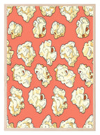 Popcorn Pattern Print | Red | Retro Style Wall Art - Larosier Prints