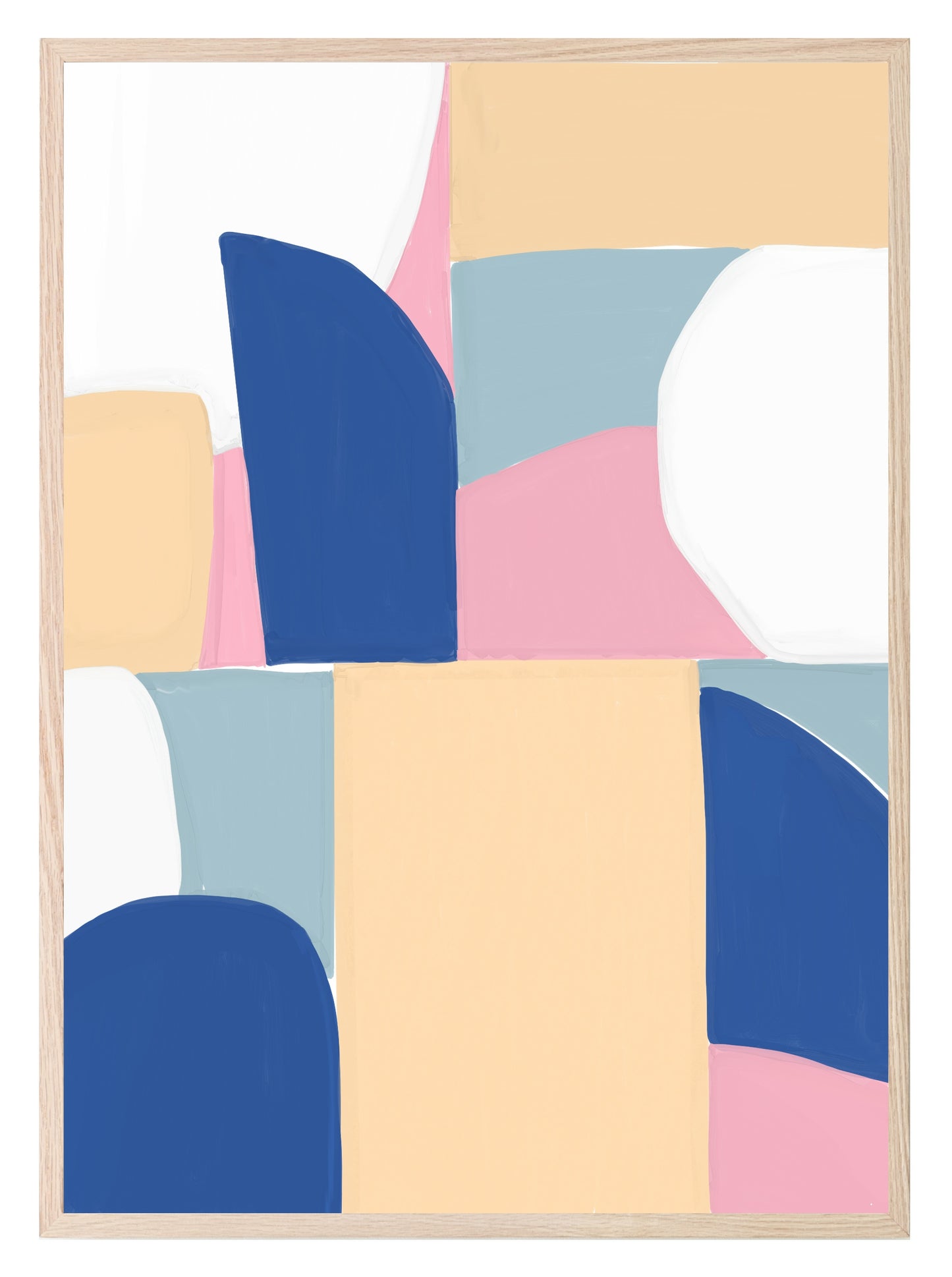 Abstract Pastel Painting Print | Contemporary Wall Art