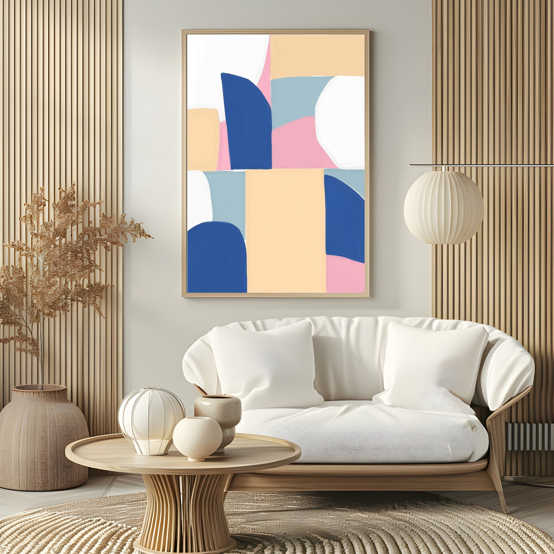 Abstract Pastel Painting Print | Contemporary Wall Art