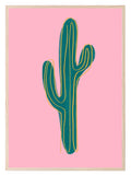 Cactus Print | Pink | Contemporary Wall Art - Larosier Prints