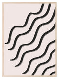 Black Waves Print | Contemporary Wall Art - Larosier Prints