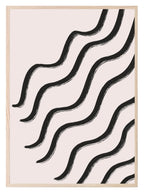 Black Waves Print | Contemporary Wall Art - Larosier Prints