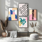 Black Waves Print | Contemporary Wall Art - Larosier Prints